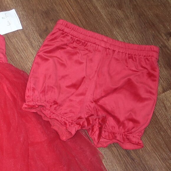 NWT Girls Love & Grow Clothing Red Velvet Holiday Tulle Dress Bloomers Set sz 7 - Picture 11 of 11